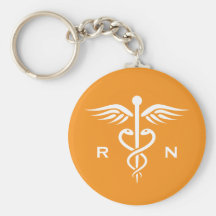 Llavero del caduceo del RN de la enfermera registr