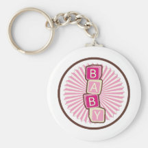 Llavero del chica de BEBÉ del encanto de las letra