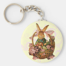 Llavero del conejito de pascua del vintage