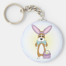 Llavero del Corgi de Pascua