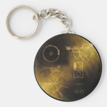Llavero del disco de oro del viajero