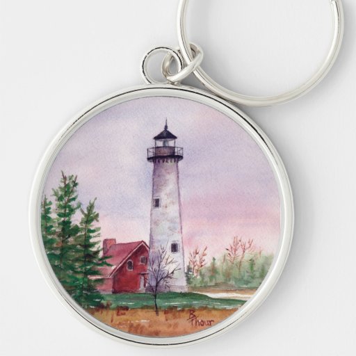 Llavero del faro del punto de Tawas
