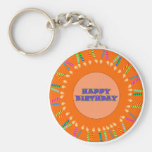Llavero del feliz cumpleaños