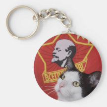 Llavero del gato del Commie