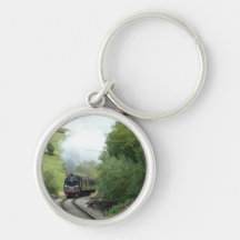 Llavero del llavero del tren del motor de vapor