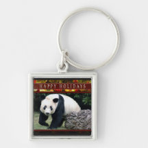 Llavero del navidad de la panda gigante o de la pa