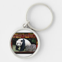Llavero del navidad de la panda gigante o de la pa