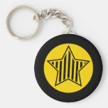 Llavero del oro y de la estrella del negro