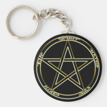 Llavero del Pentagram 2 de la tierra, del aire y d