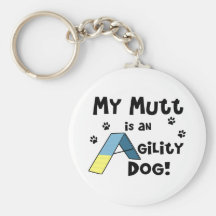 Llavero del perro de la agilidad del Mutt