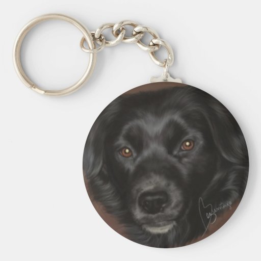 Llavero del perro negro