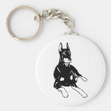 LLAVERO DEL PINSCHER DEL DOBERMAN