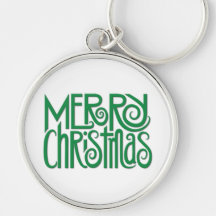 Llavero del premio del verde de las Felices Navida