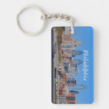Llavero del rectángulo del horizonte de Philadelph