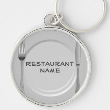 Llavero del restaurante de la placa