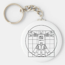 Llavero del robot de da Vinci Vitruvian