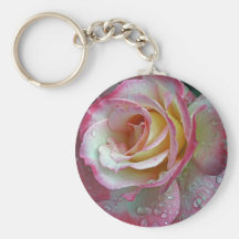 Llavero del rosa rosado y blanco