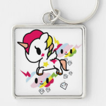 Llavero del unicornio de Kawaii