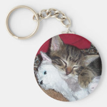 Llavero el dormir del gatito
