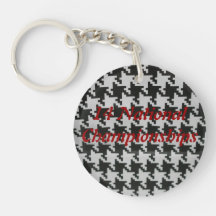 Llavero en Houndstooth
