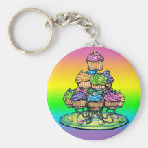 Llavero escarchado del fiesta de la torta de la ta