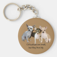 Llavero feliz del trío de la chihuahua