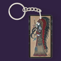Llavero indio nativo tribal del ángel del tatuaje  llaveros