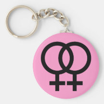 llavero lesbiano del símbolo