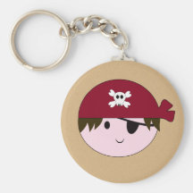 Llavero lindo del cumpleaños del pirata del KRW