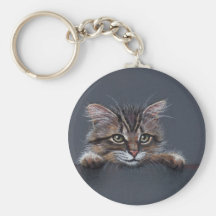 Llavero mullido del gatito
