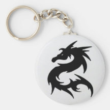 Llavero negro del dragón