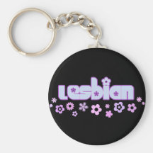 Llavero negro lesbiano