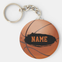 Llavero personalizado baloncesto del Grunge