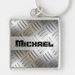 Llavero personalizado de la placa del diamante del