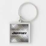 Llavero personalizado de la placa del diamante del