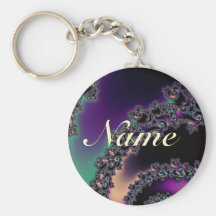 Llavero personalizado fractal oscuro