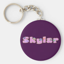 Llavero púrpura de Skylar