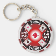 Llavero real del póker de Canuck