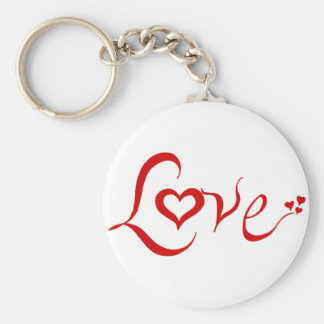 Llavero rojo del amor