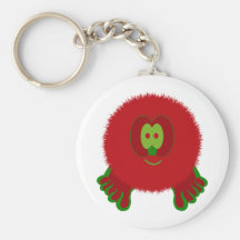 Llavero rojo y verde de Pom Pom PAL
