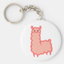 llavero rosado de la llama
