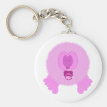 Llavero rosado de Pom Pom PAL del bebé