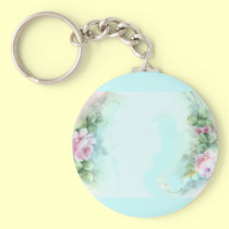 Llavero rosado del diseño del estilo del Victorian llaveros