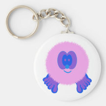 Llavero rosado y azul de Pom Pom PAL