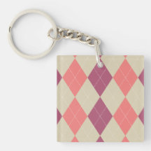 Llavero rosado y de marfil de Argyle