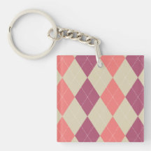 Llavero rosado y de marfil de Argyle