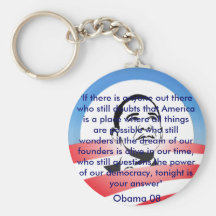 Llavero RWB de Obama del sueño americano