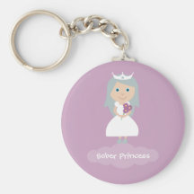 Llavero sobrio de la princesa de la lila bonita