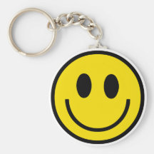 Llavero sonriente de la cara