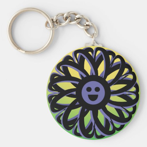 Llavero sonriente de la flor de Sally - 369